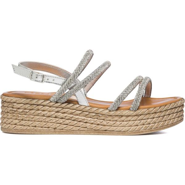 sandali in pelle Lora Ferres marrone