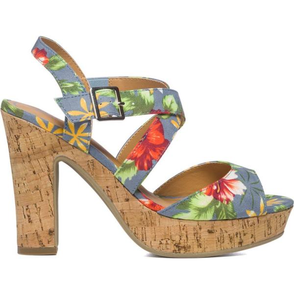 sandali in pelle Lora Ferres marrone con stampe