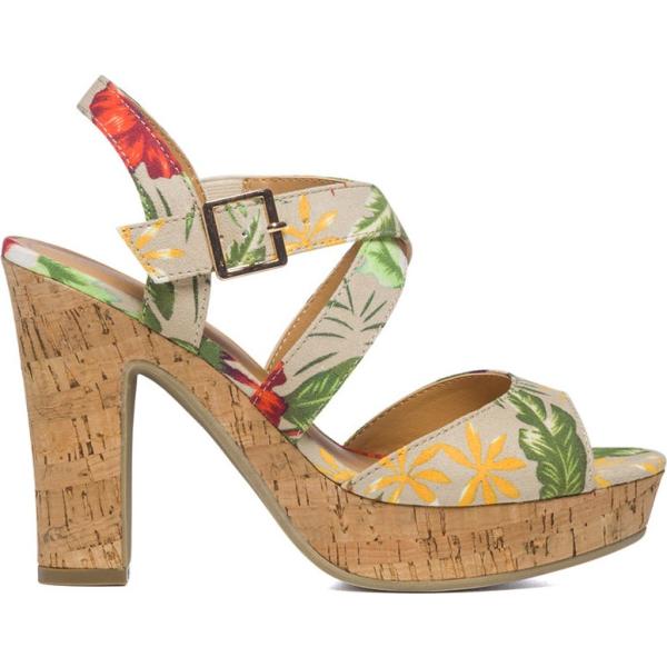 sandali in pelle Lora Ferres marrone con stampe