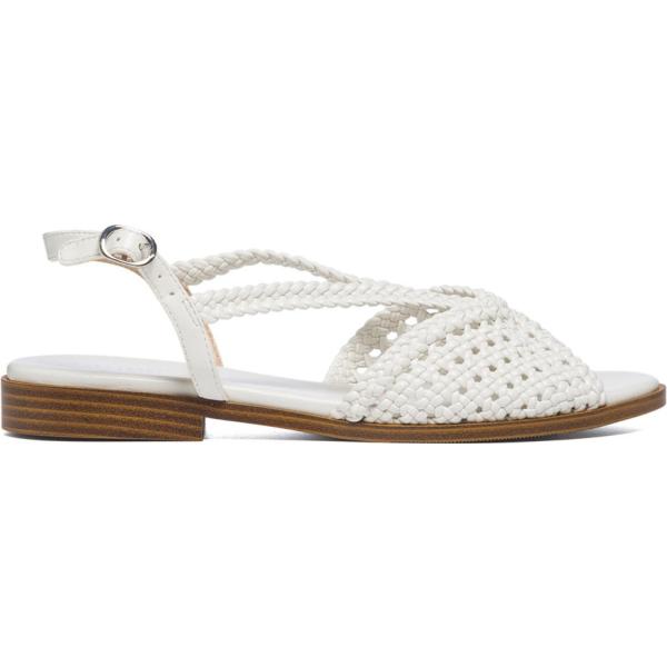 sandali in pelle Lora Ferres bianco