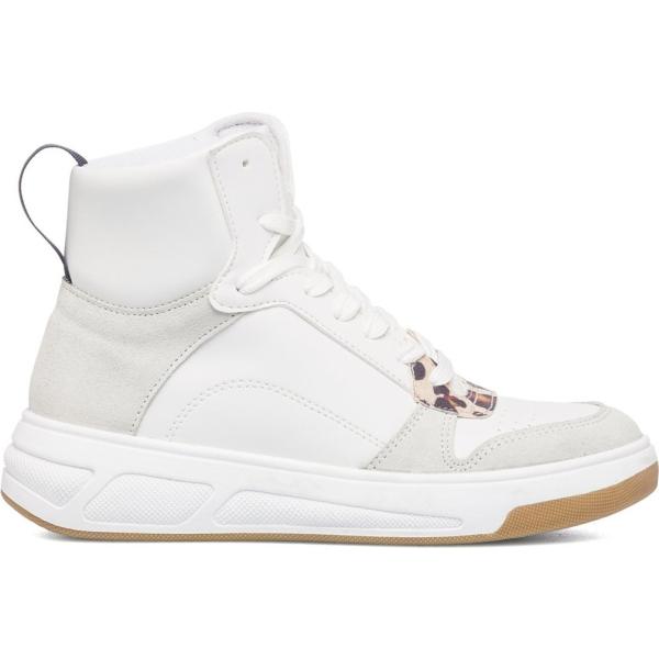 sneakers alte Swish Jeans bianco animalier