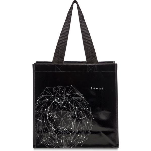 shopping bag PittaRosso nero con stampe
