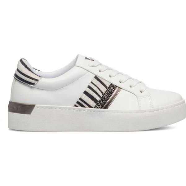 sneakers Swish Jeans bianco animalier