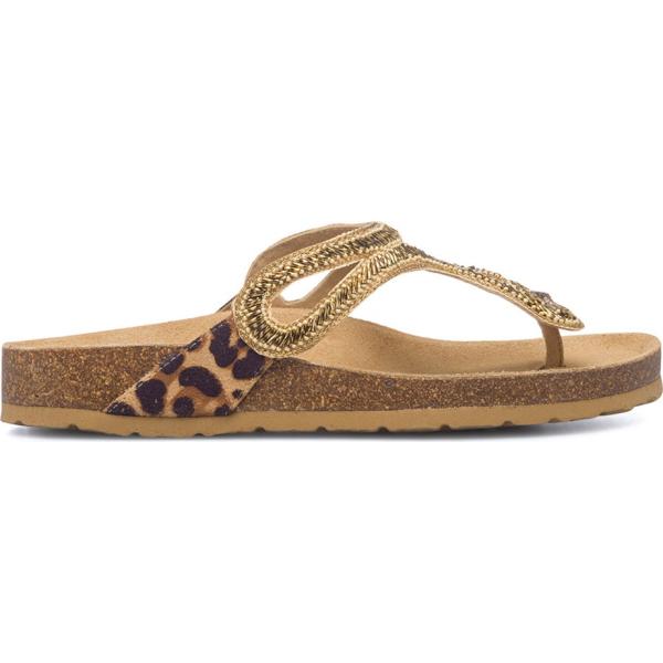 infradito Lumberjack marrone con stampe