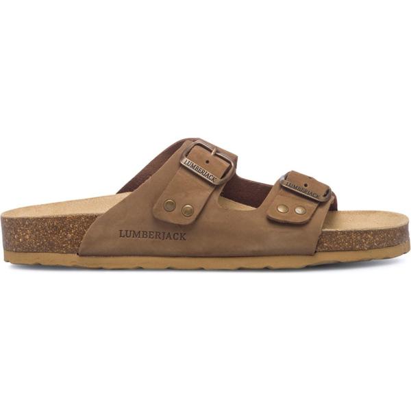 sandali in pelle Lumberjack marrone