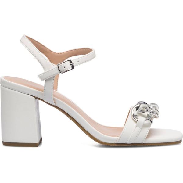 sandali in pelle Lora Ferres bianco
