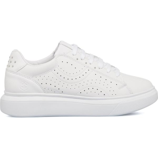 sneakers Lumberjack bianco animalier