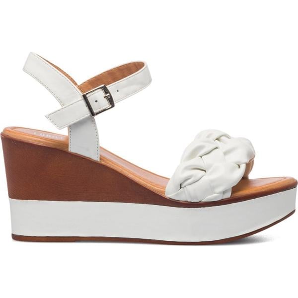 sandali in pelle Lora Ferres bianco