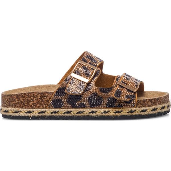 sandali in pelle Lora Ferres multicolore animalier