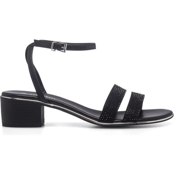 sandali in pelle Lora Ferres nero