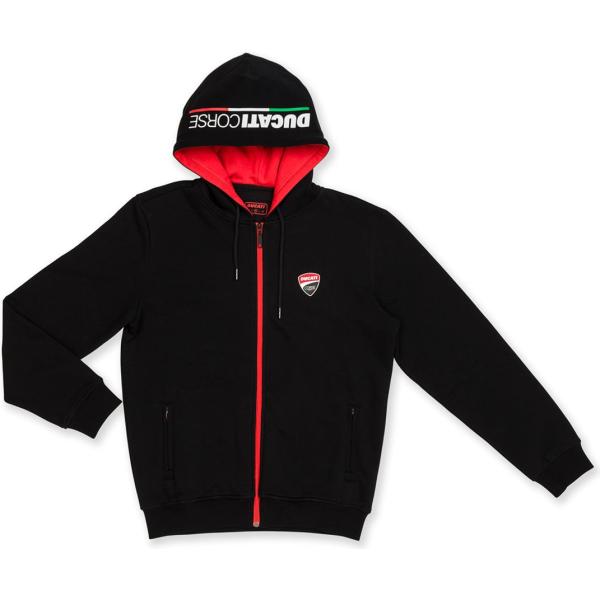 felpe con cappuccio Ducati nero
