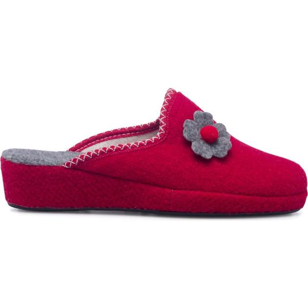 pantofole Rosagialla rosso a fiori