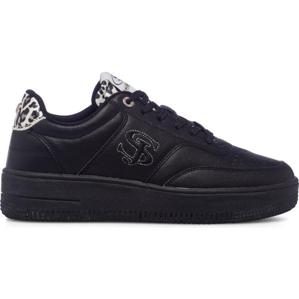 sneakers alte Swish Jeans nero animalier