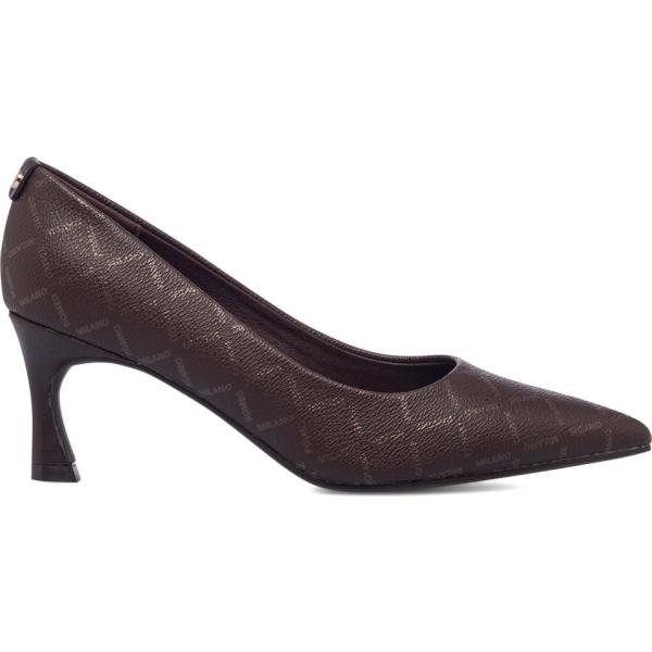 décolleté Romeo Gigli Milano marrone con stampe