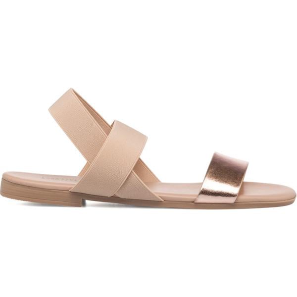 sandali in pelle da donna in beige sabbia effetto laminato in pelle Lora Ferres