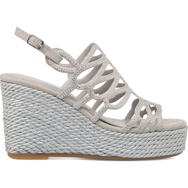 sandali col tacco Lora Ferres grigio