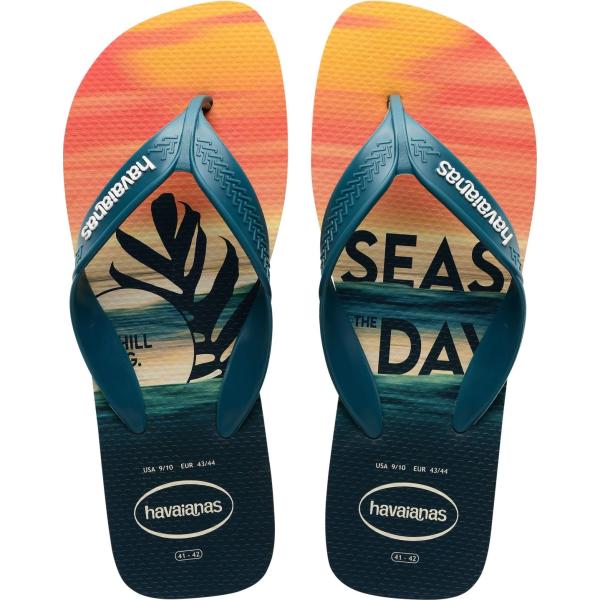 sandali Havaianas blu con stampe