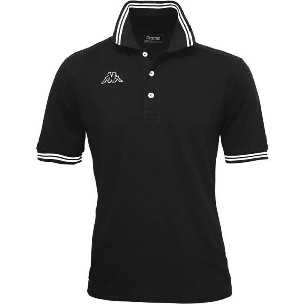 polo Kappa nero a righe