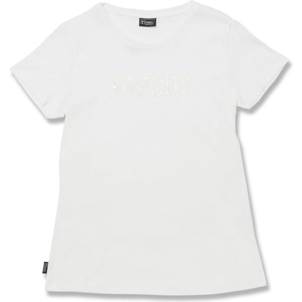 t-shirt Freddy bianco con stampe