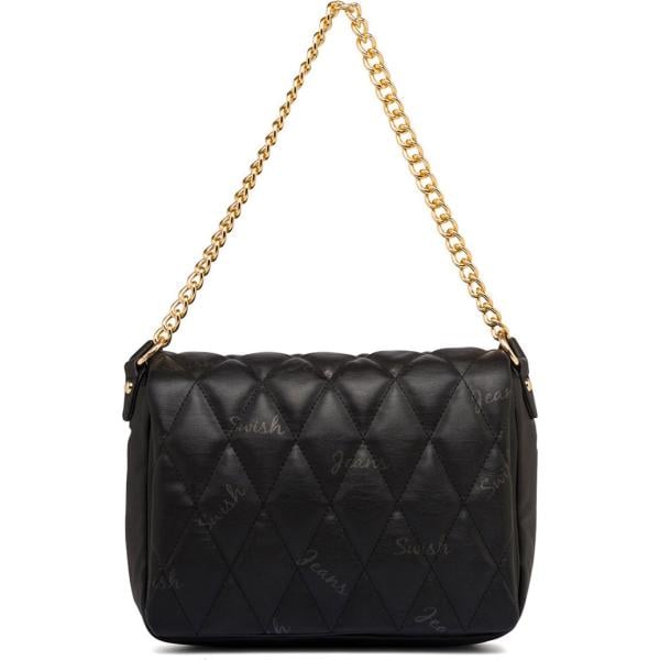 borse a tracolla Swish Jeans nero con stampe