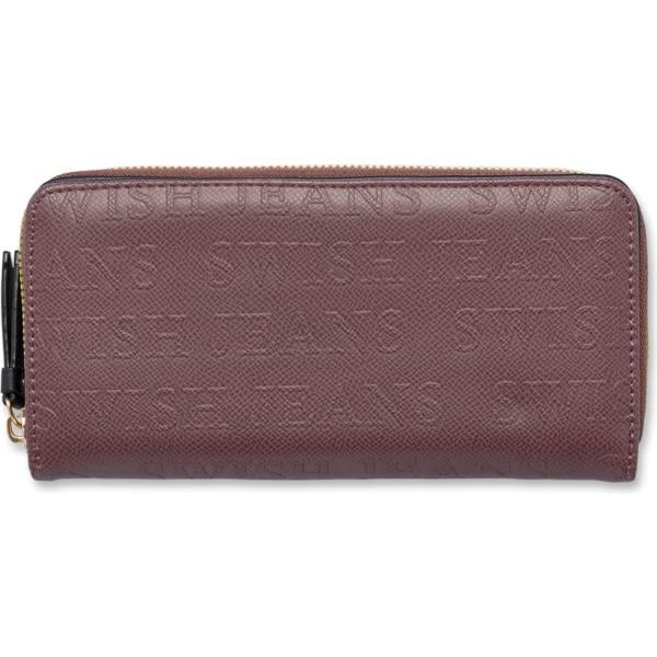 portafogli Swish Jeans marrone con stampe