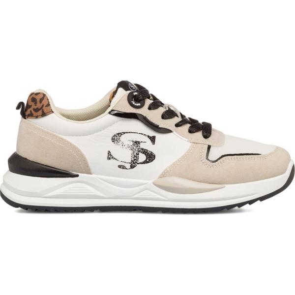 sneakers Swish Jeans bianco animalier