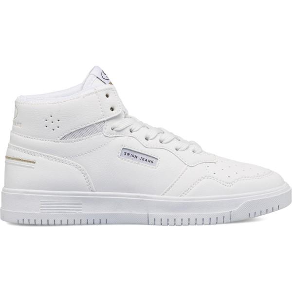 sneakers alte Swish Jeans bianco