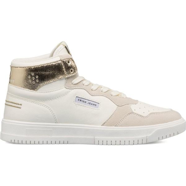 sneakers alte Swish Jeans bianco