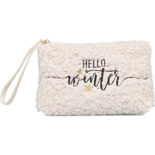 pochette Lora Ferres bianco con stampe