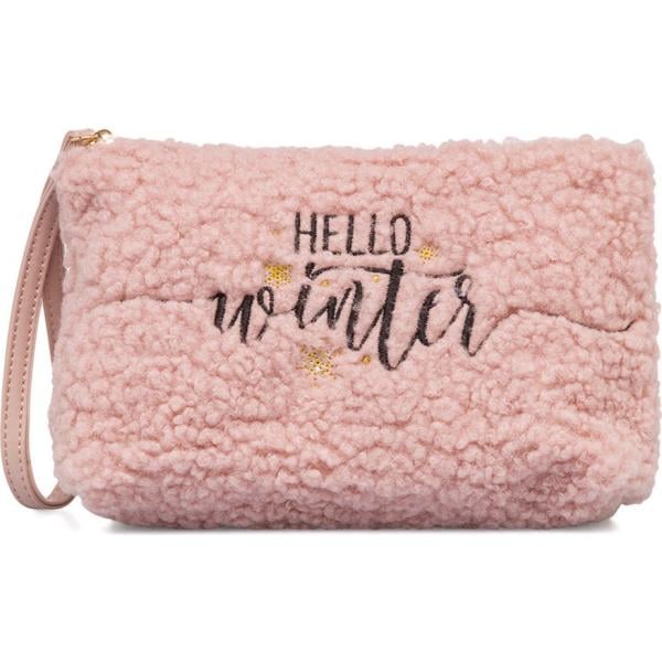 pochette Lora Ferres rosa con stampe