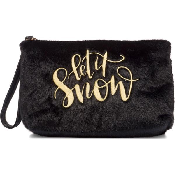 pochette Lora Ferres nero con stampe