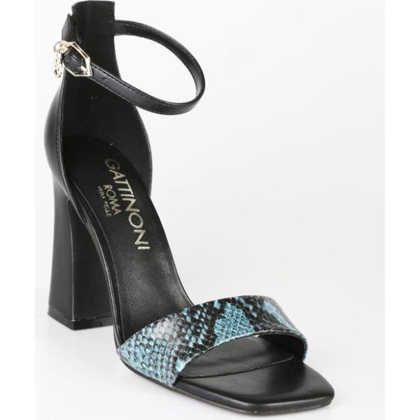 sandali in pelle Gattinoni nero animalier