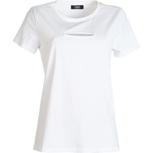 t-shirt Solada bianco tinta unita