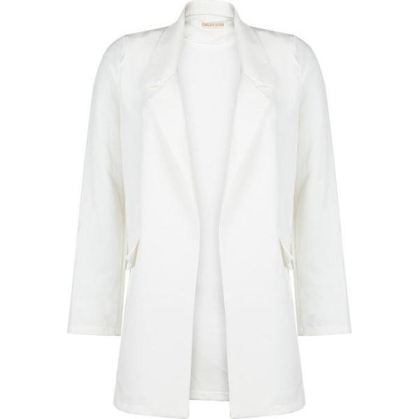 blazer Italian Style bianco tinta unita
