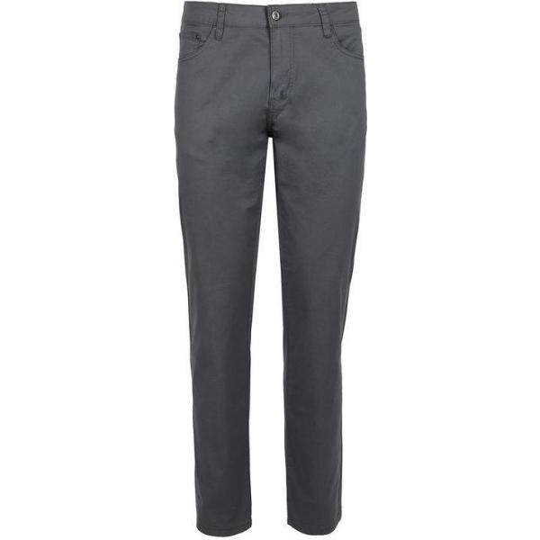 pantaloni Wampum grigio tinta unita