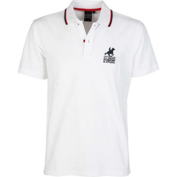polo U.S. Grand Polo bianco tinta unita