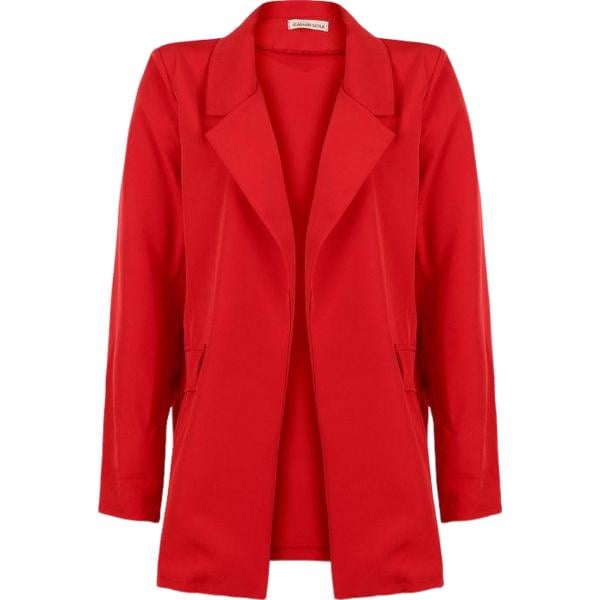 blazer Italian Style rosso tinta unita