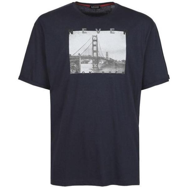 t-shirt Coveri Collection blu con stampe