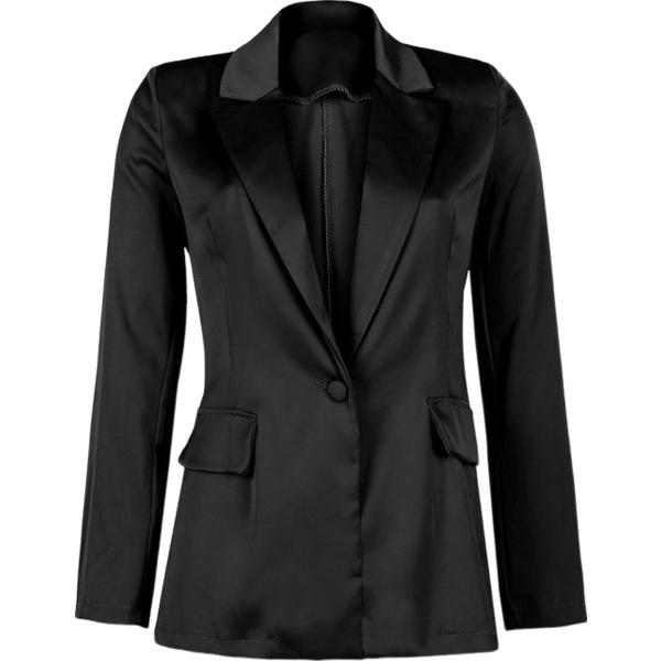 blazer Solada nero tinta unita