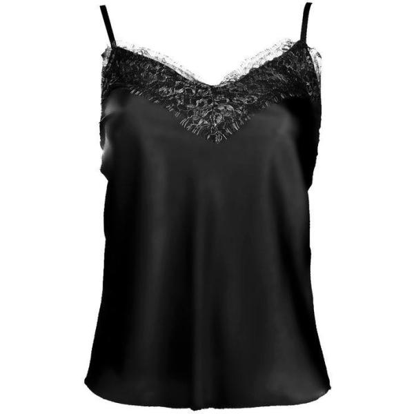 top Solada nero tinta unita