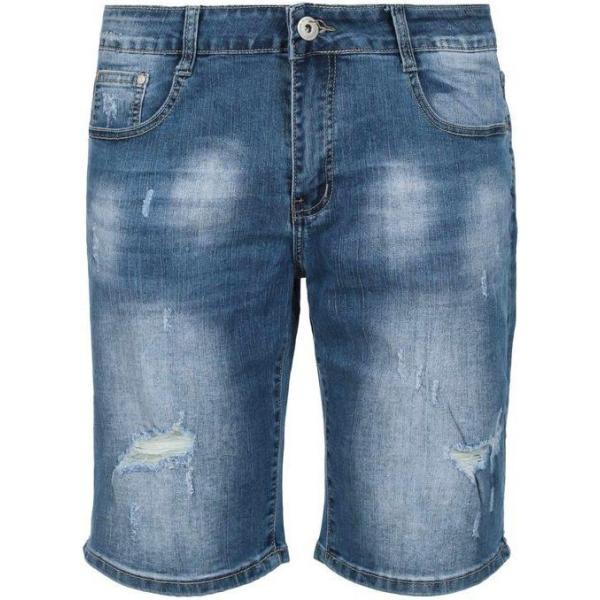 bermuda 3-d Jeans blu