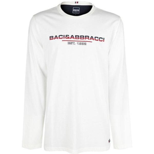 t-shirt Baci & Abbracci bianco con stampe