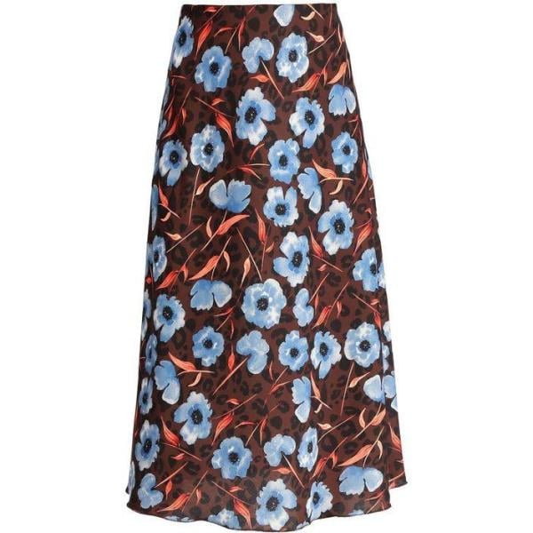 gonne lunghe Daystar marrone a fiori