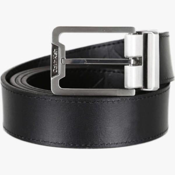 cinture Calvin Klein nero tinta unita