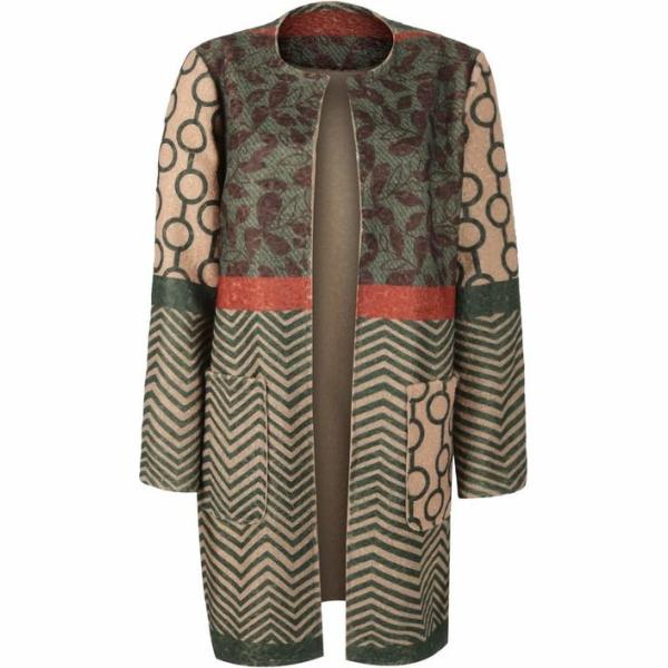 cappotti Zeta Otto verde con stampe