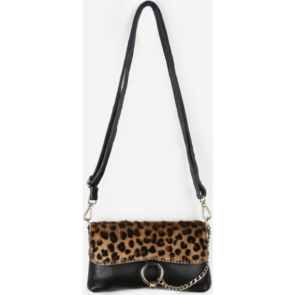 borse a mano Solada nero animalier
