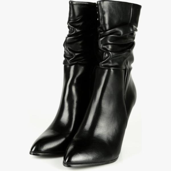 stivaletti Kiss Kriss nero tinta unita