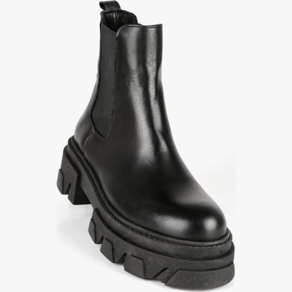 stivaletti Made In Italy nero tinta unita