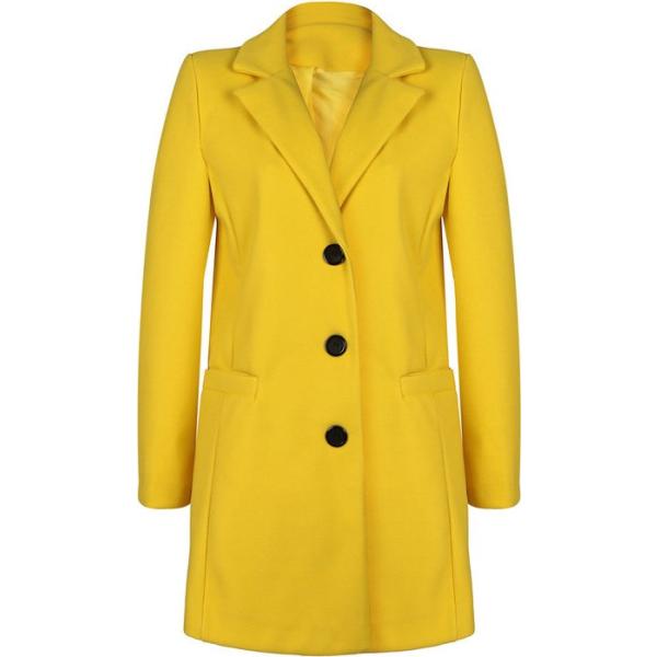 cappotti Chic-3 giallo tinta unita