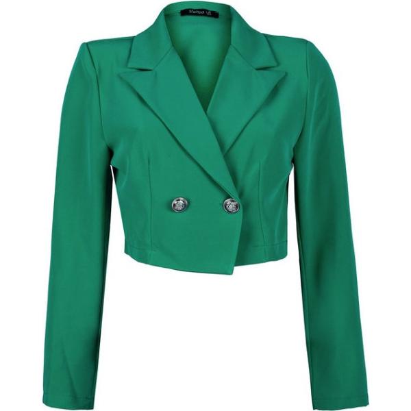blazer Melitea verde tinta unita
